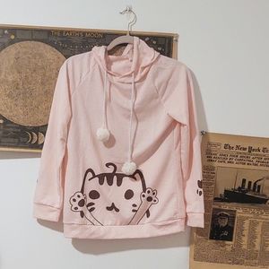 Pink Cat Hoodie